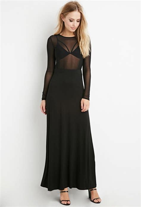 forever 21 black long sleeve dress|forever 21 maxi dress.